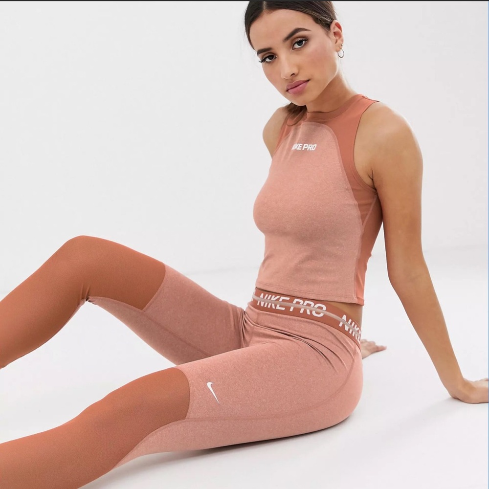Nike Pro Terra Blush Rose Gold Set XS / Small - Picture 6 of 6
